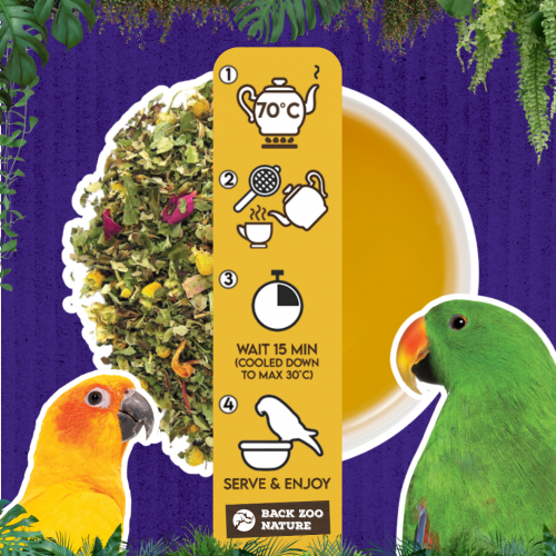 Parrot Tea Leaves & Blossom – Kräutertee für Papageien & Sittiche