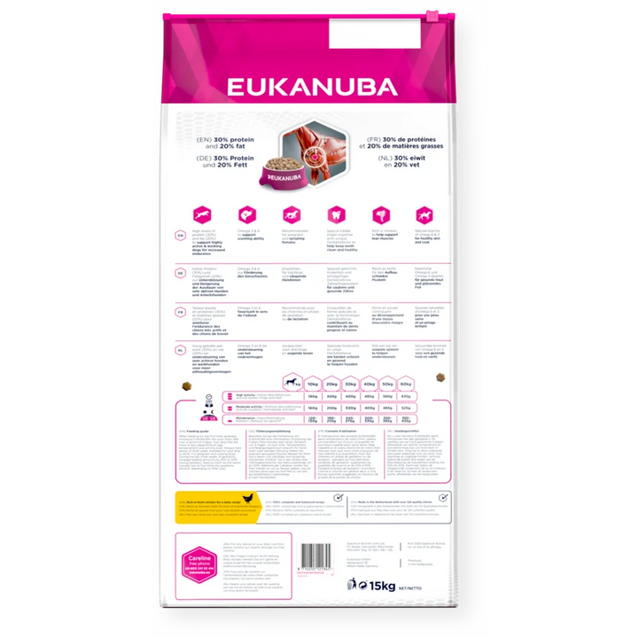 EUKANUBA Trockenfutter  für ausgewachsene Hunde; Care Working & Endurance