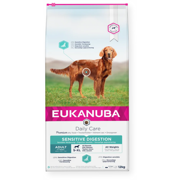 EUKANUBA Daily Care Trockenfutter  für ausgewachsene Hunde mit sensibler Verdauung