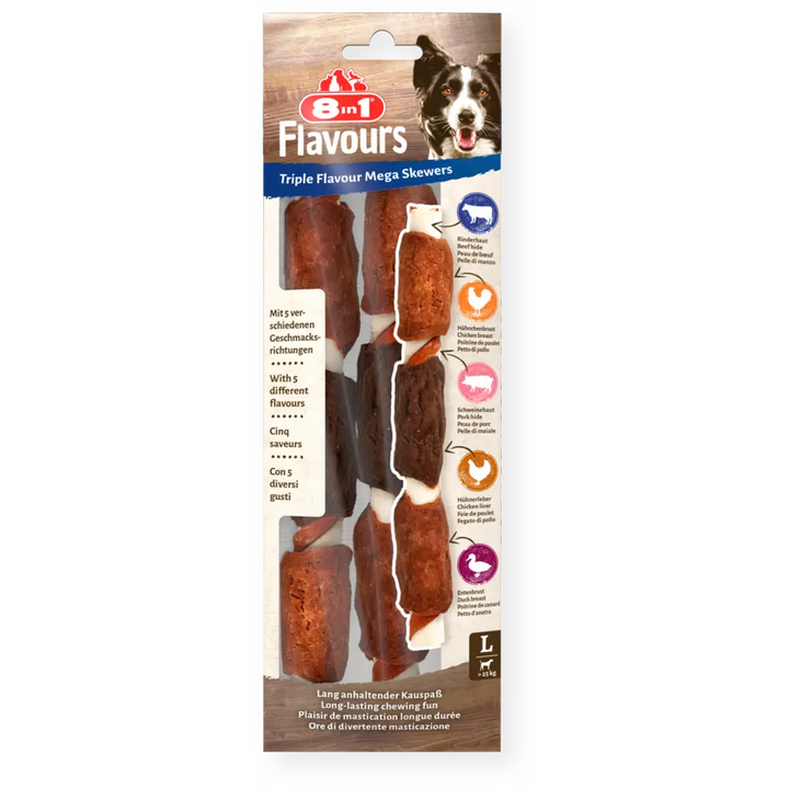 Triple Flavour Mega Skewers von 8in1 1 Kaufen + 1 Gratis