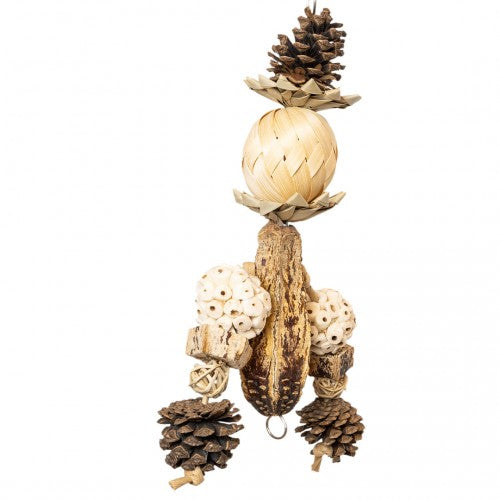 Forest Balls Vogelspielzeug aus Naturmaterialien für Papageien