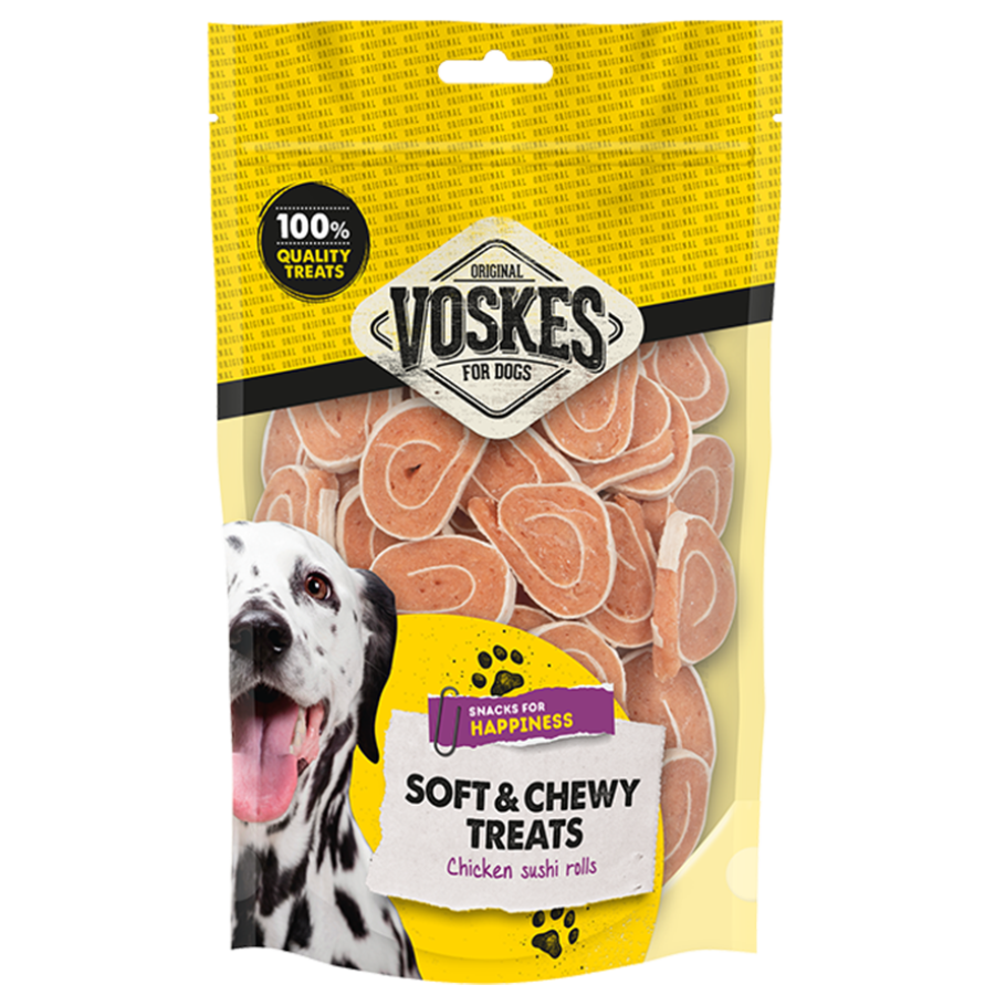 Huhn Sushi Rolls von Voskes für Hund