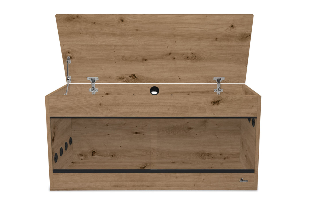 Holzterrarium mit Staufach