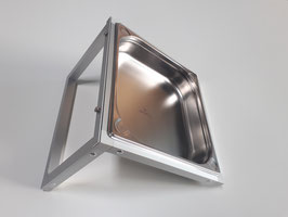 Edelstahlwanne Drahtmontage mittel für Sittiche und Papageien