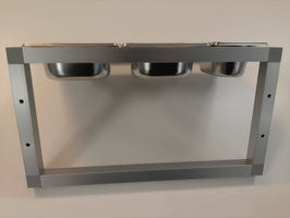 Edelstahlwannen-Station als Bade-, Futter- oder Spielplatz