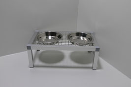 Futter- und Wassertisch 1er mit Edelstahlnapf