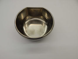 Futternapf mit Klickhalterung an Halteplatte befestigt – Edelstahl