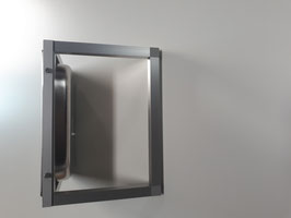 Vogelwanne aus Edelstahl mit Aluminiumträgerrahmen