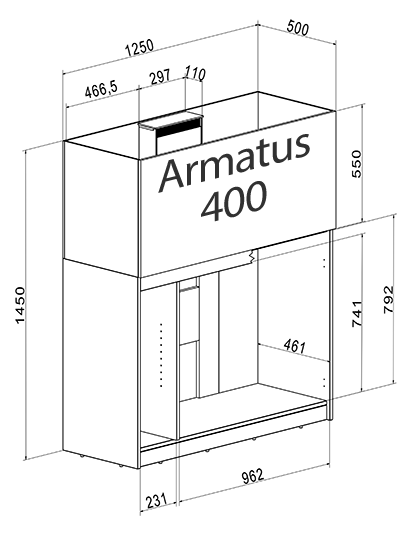 Armatus 400 Liter white Kostenloser-Versand