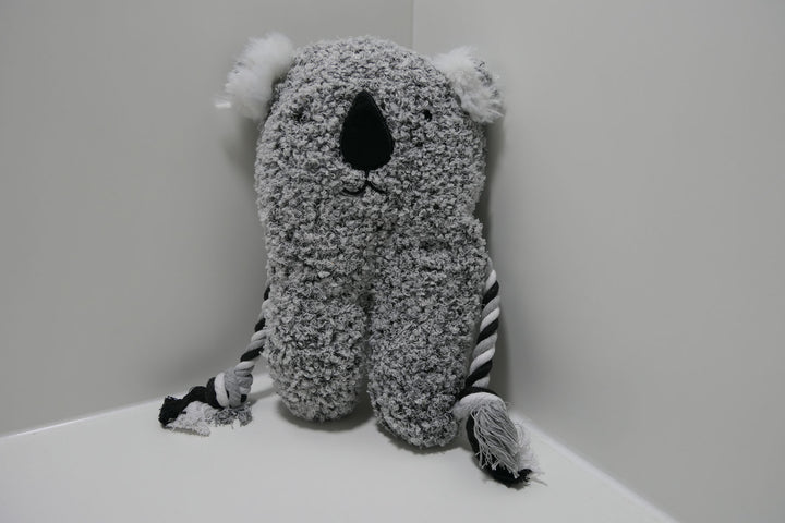 Spielzeug Koala mit Seil grau