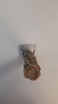 Sitzstange Draht oder Wandmontage mit Halterung aus Kork