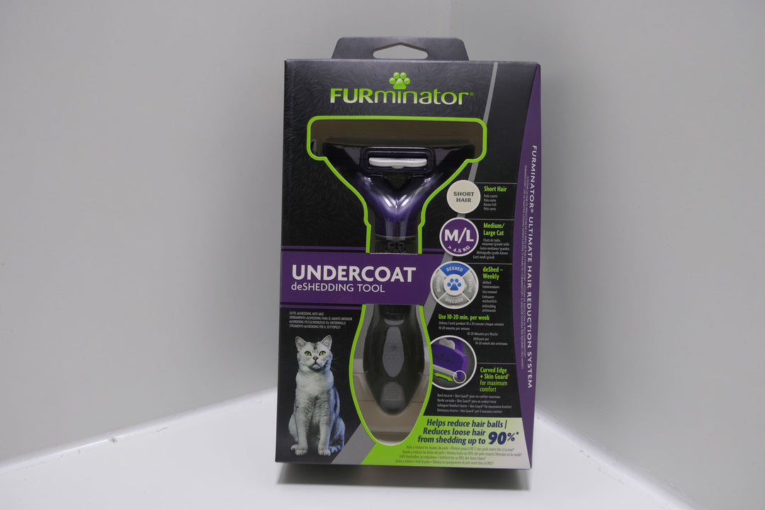 Furminator  Katzen-Fellpflege für die Unterwolle von  Kurzhaar (Undercoat) S/M-L