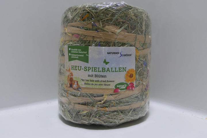 Heu - Glücksballen mit Blüten