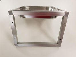 Edelstahlwanne Wandmontage mittel