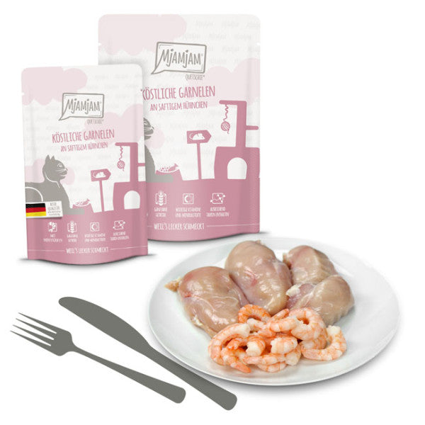 Mjamjam -  Köstliche Garnelen an saftigem Hühnchen