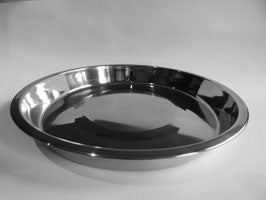 Edelstahl - Schale, Näpfe  flach